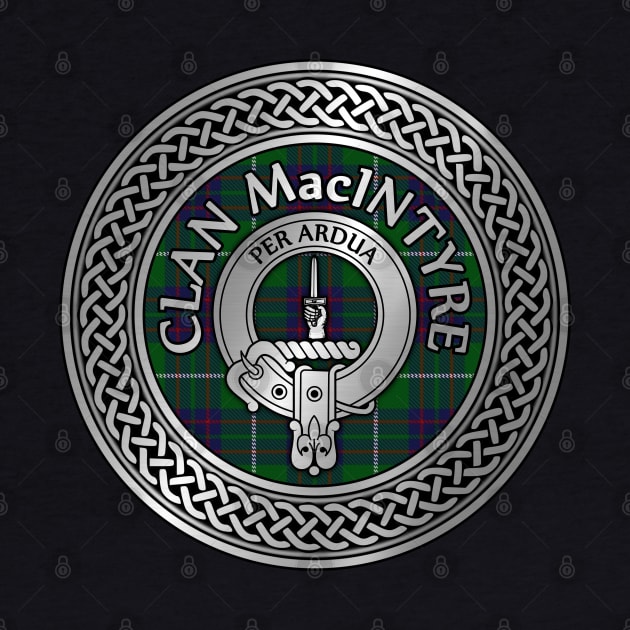 Clan MacIntyre Crest & Tartan Knot by Taylor'd Designs